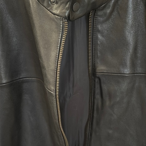 DKNY Black Leather Jacket - Picture 5 of 9